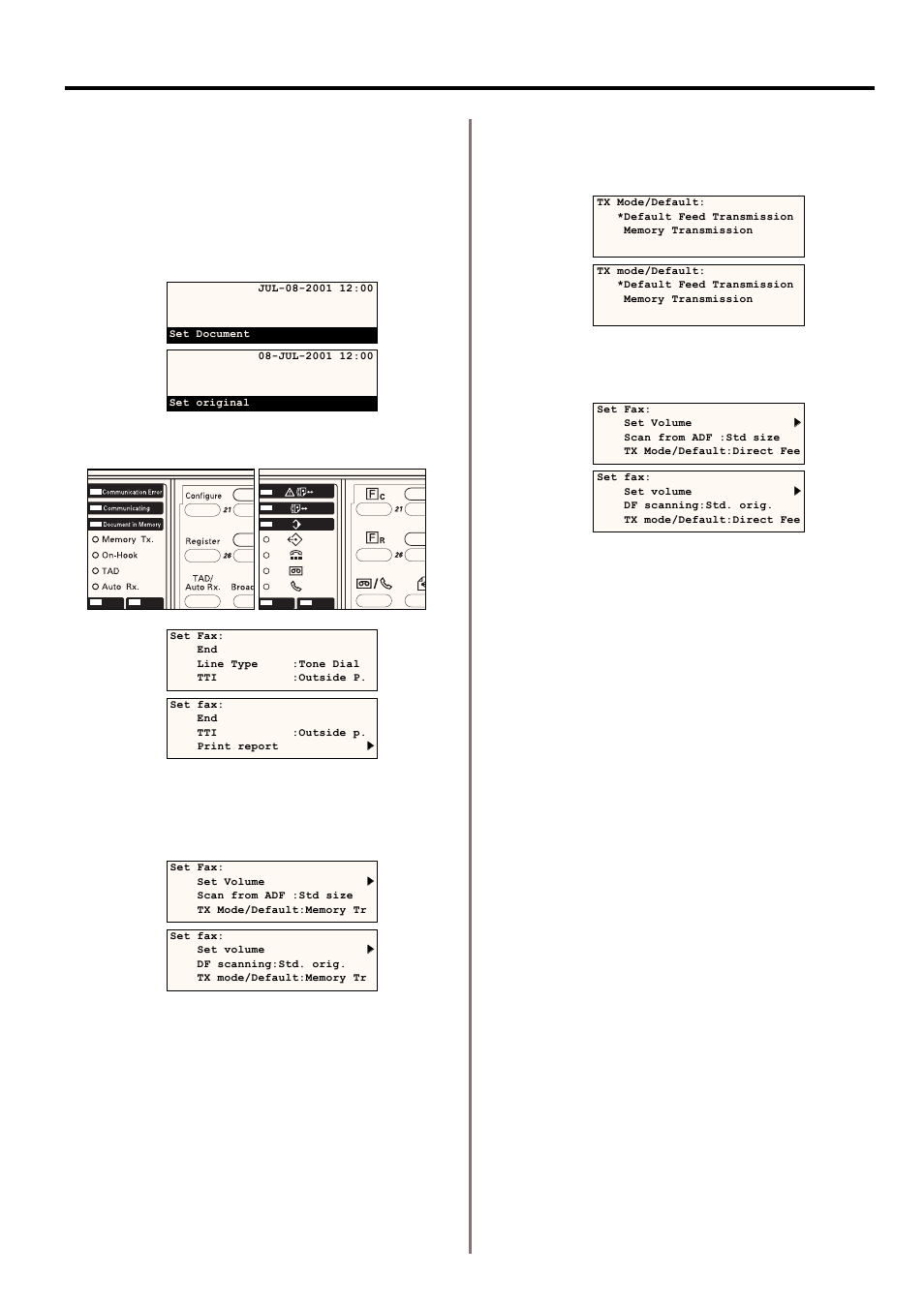 Setting the default transmission mode | TA Triumph-Adler DC 2020 User Manual | Page 155 / 177