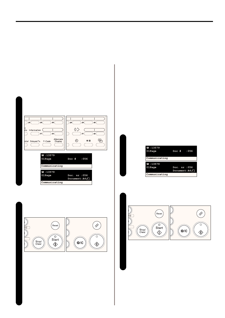 Canceling a communication, 1) canceling a memory transmission, 2) canceling a direct feed transmission | TA Triumph-Adler DC 2020 User Manual | Page 35 / 177
