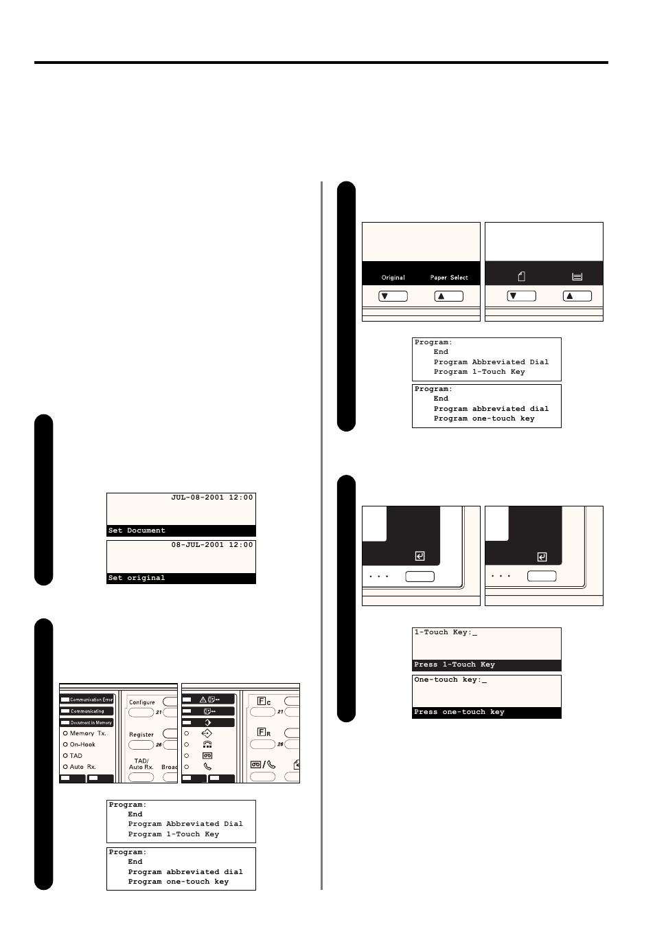 One-touch keys, 1) registering | TA Triumph-Adler DC 2020 User Manual | Page 40 / 177