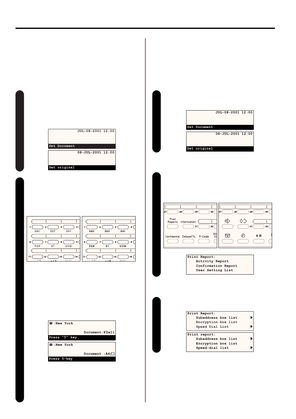 3) dialing, 4) printing out a one-touch key list | TA Triumph-Adler DC 2020 User Manual | Page 44 / 177
