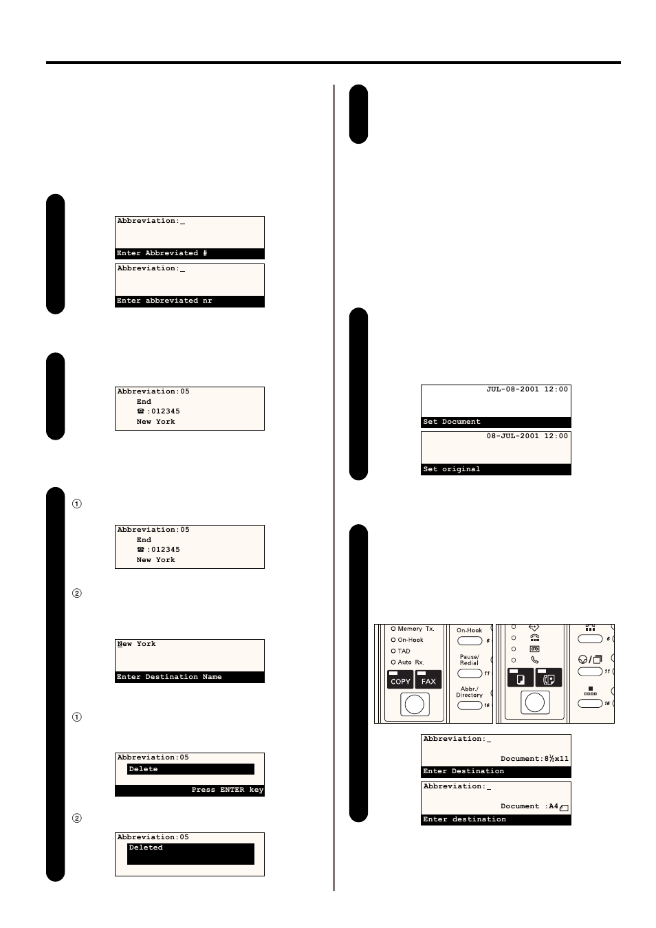 2) modifying and deleting, 3) dialing | TA Triumph-Adler DC 2020 User Manual | Page 49 / 177