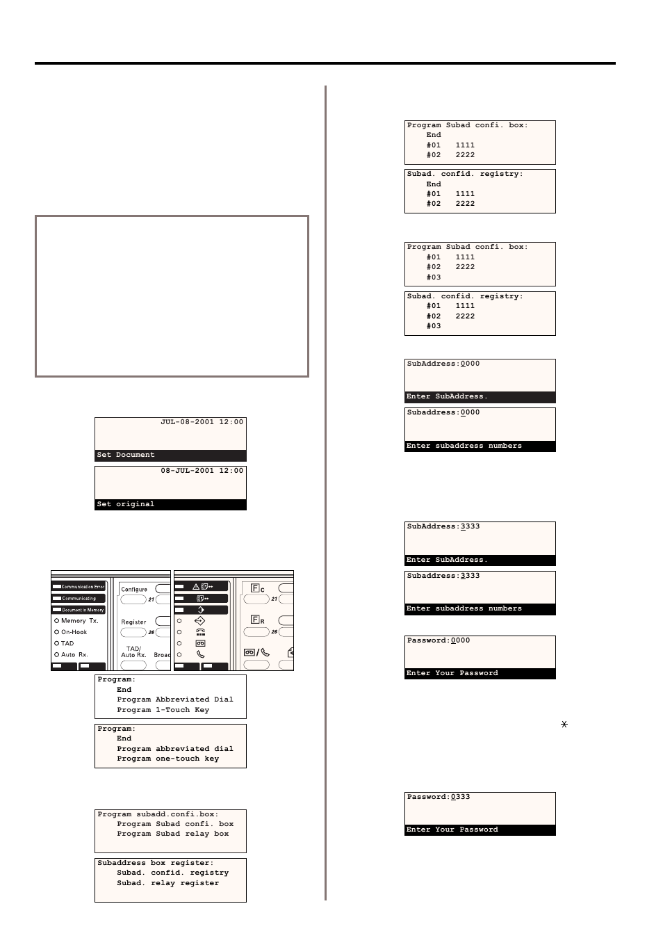 2) registering f-code based confidential boxes | TA Triumph-Adler DC 2020 User Manual | Page 92 / 177