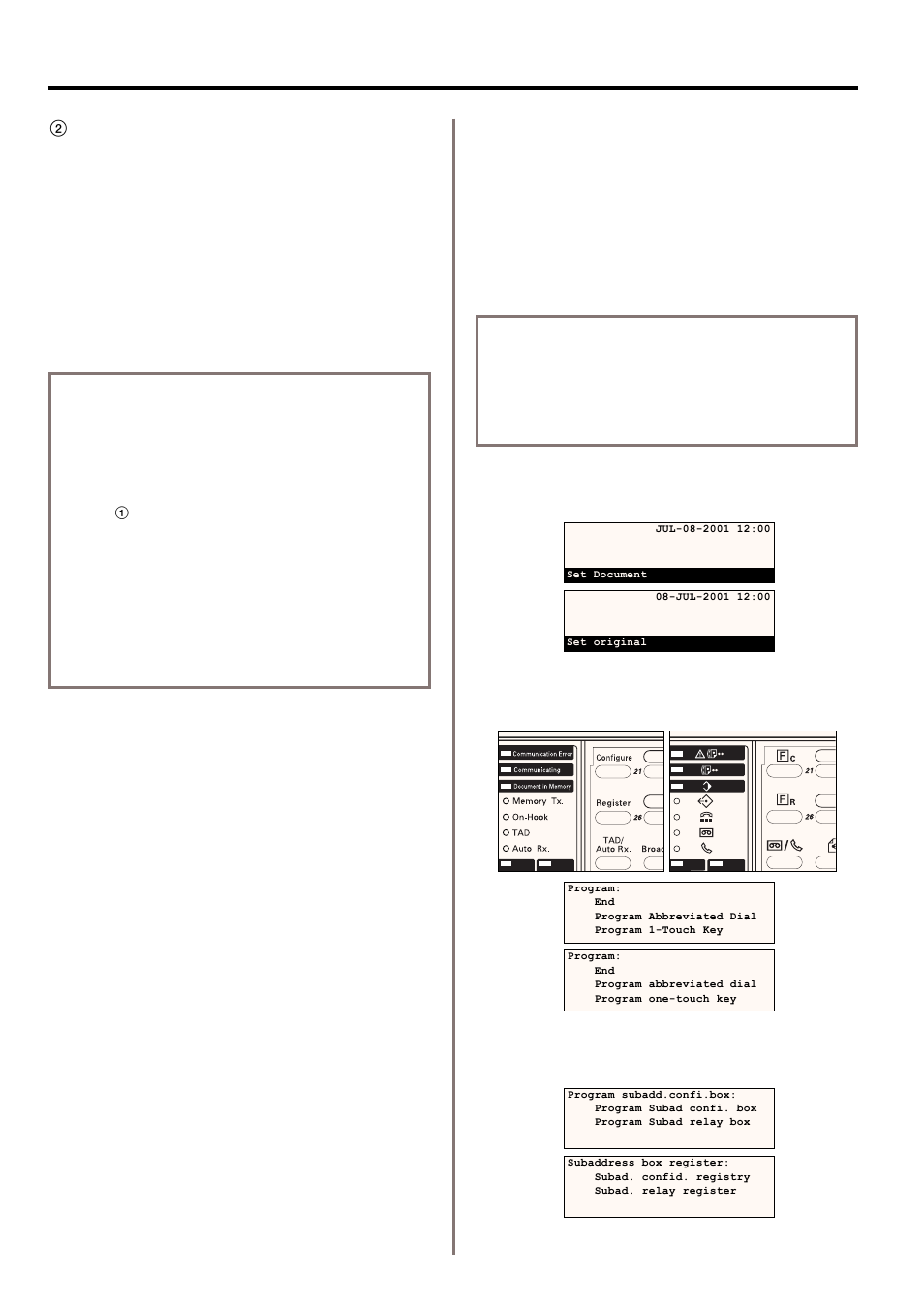2 f-code based bulletin board reception, 7) registering f-code based relay boxes | TA Triumph-Adler DC 2020 User Manual | Page 98 / 177
