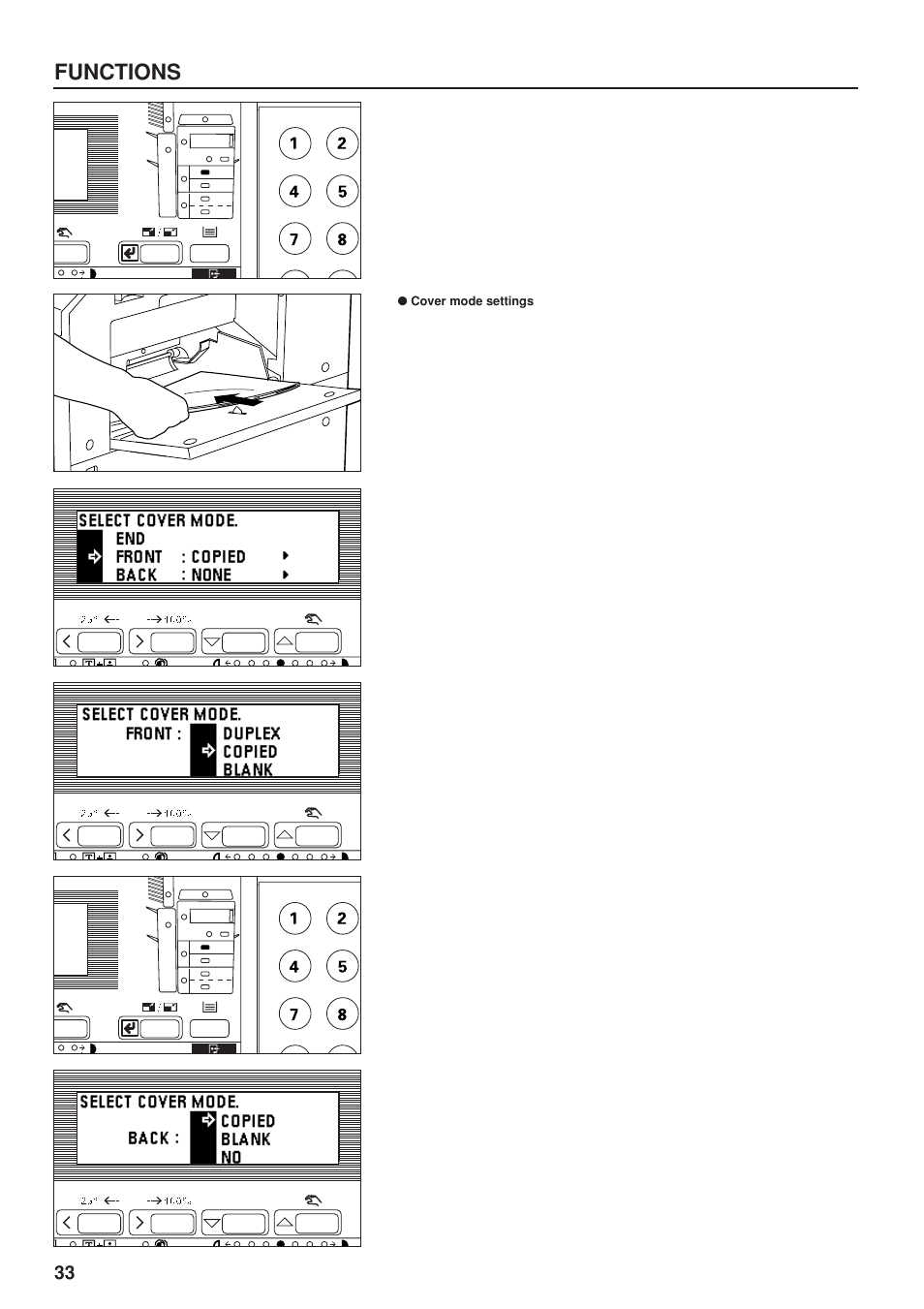 Functions | TA Triumph-Adler DC 2023 User Manual | Page 36 / 90