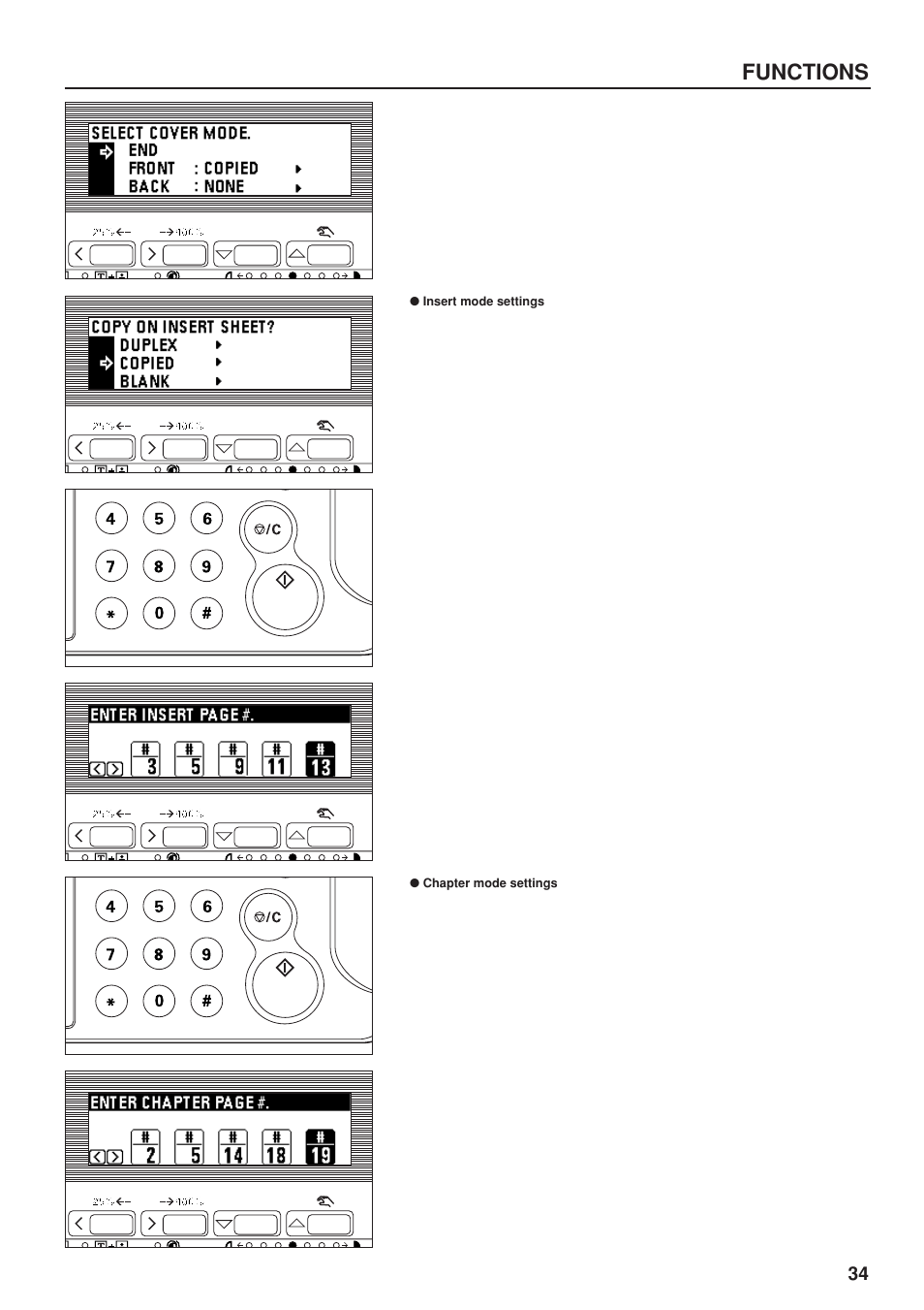 Functions | TA Triumph-Adler DC 2023 User Manual | Page 37 / 90