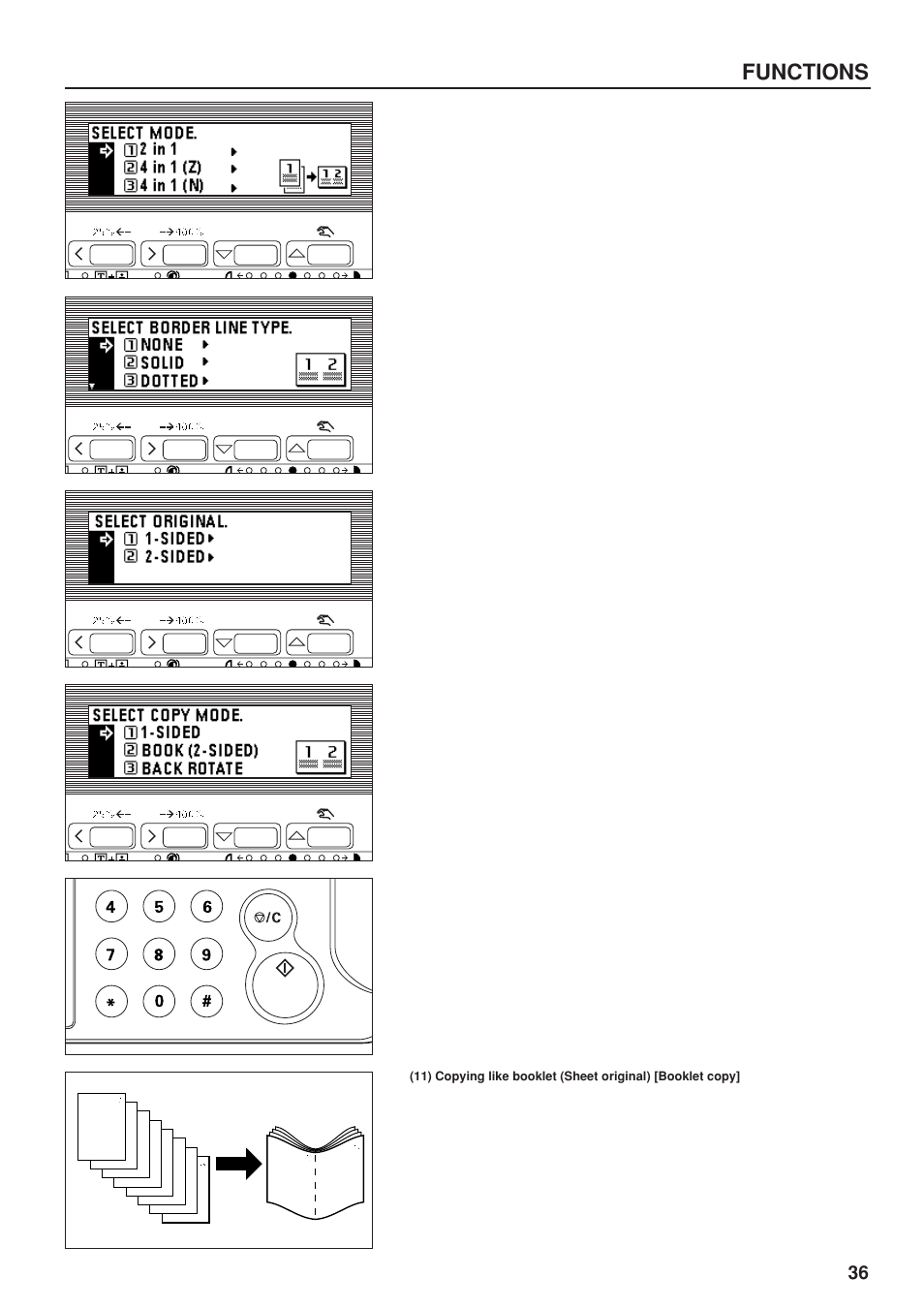 Functions | TA Triumph-Adler DC 2023 User Manual | Page 39 / 90