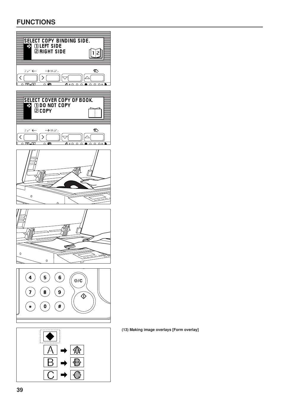 13) making image overlays [form overlay, Functions | TA Triumph-Adler DC 2023 User Manual | Page 42 / 90