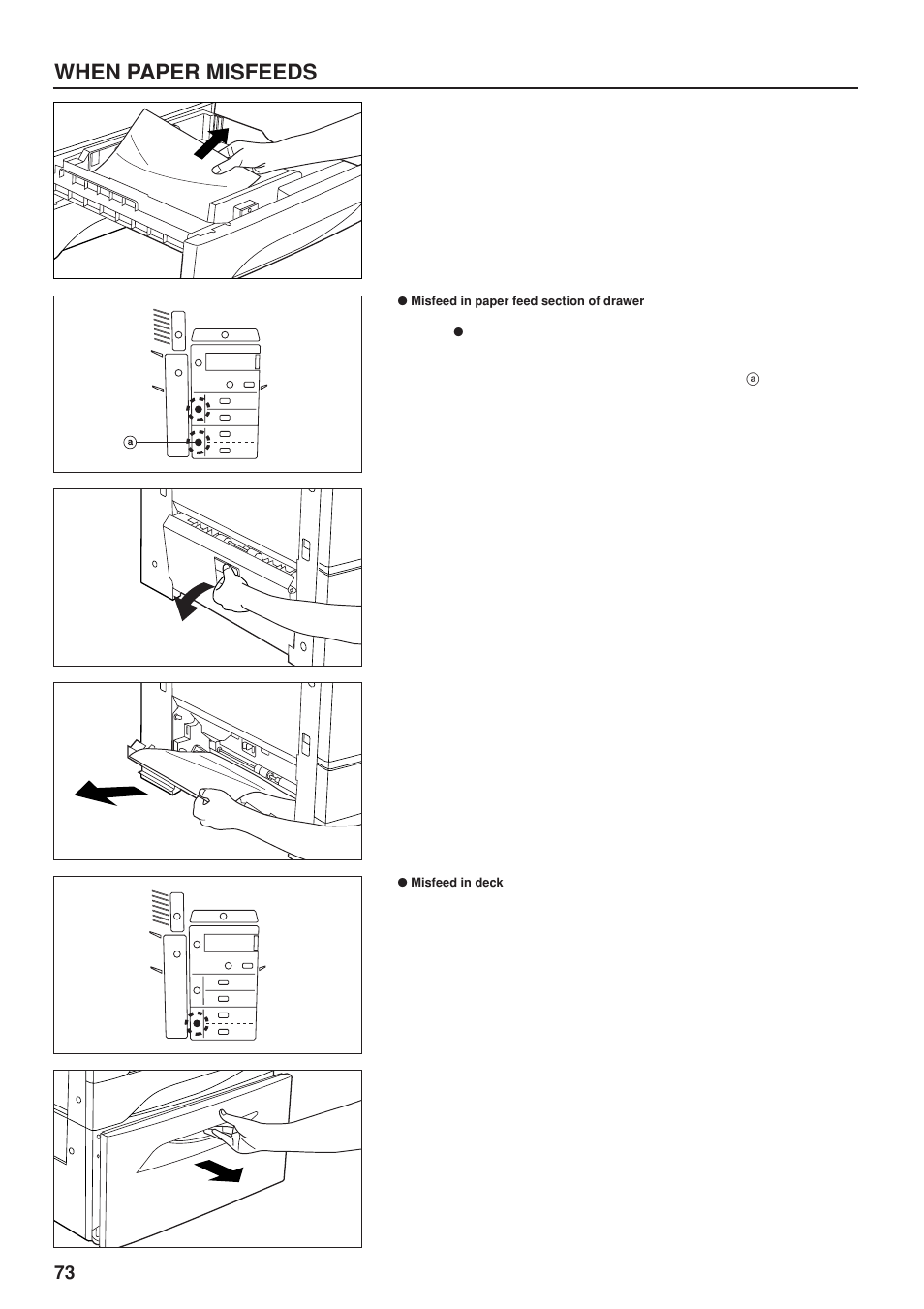 When paper misfeeds | TA Triumph-Adler DC 2023 User Manual | Page 76 / 90