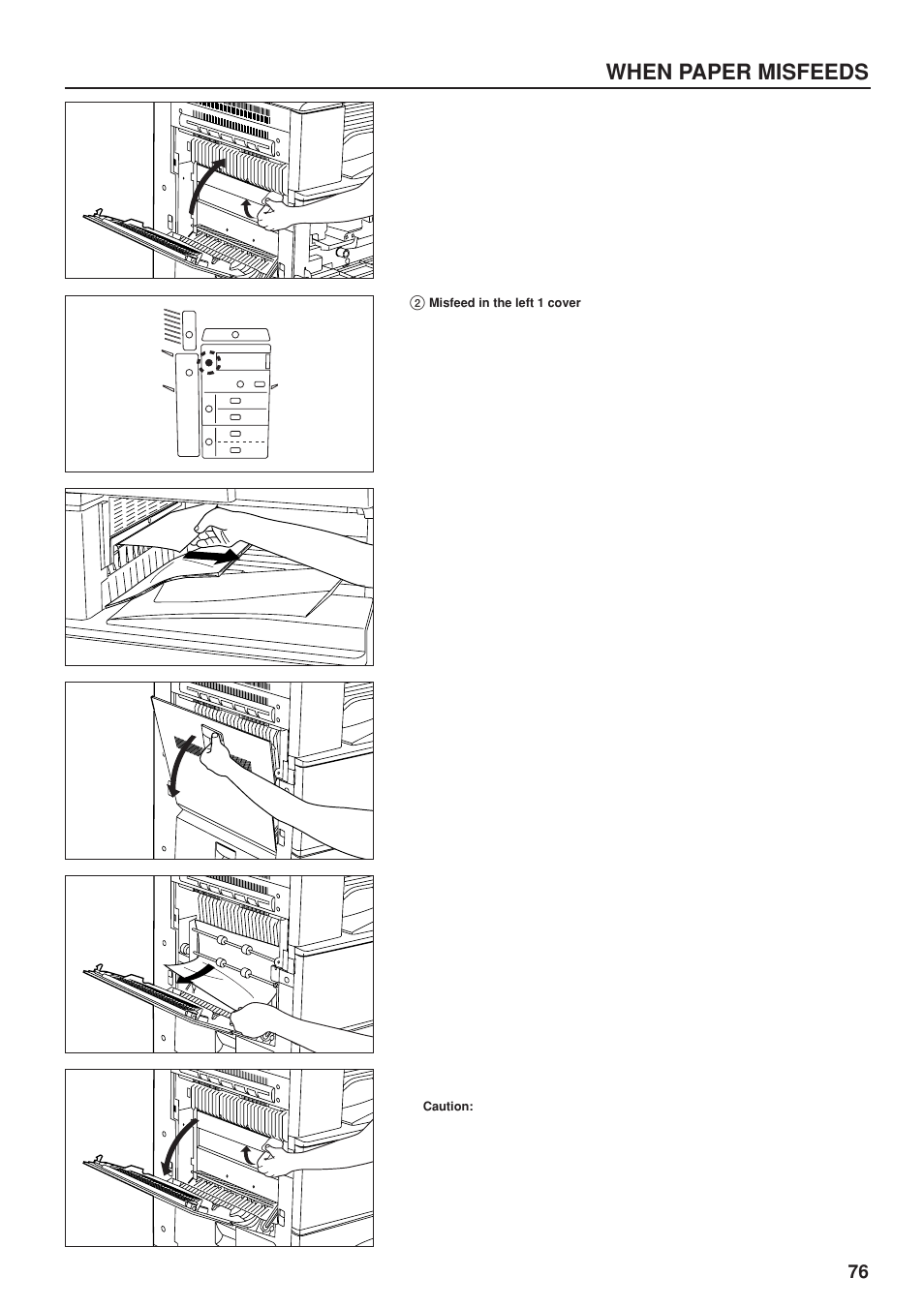 When paper misfeeds | TA Triumph-Adler DC 2023 User Manual | Page 79 / 90