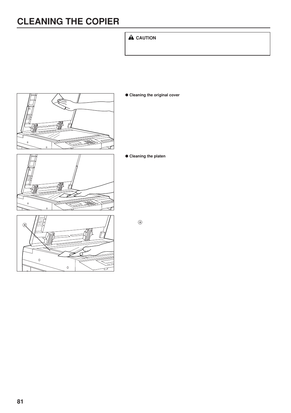 Cleaning the copier | TA Triumph-Adler DC 2023 User Manual | Page 84 / 90