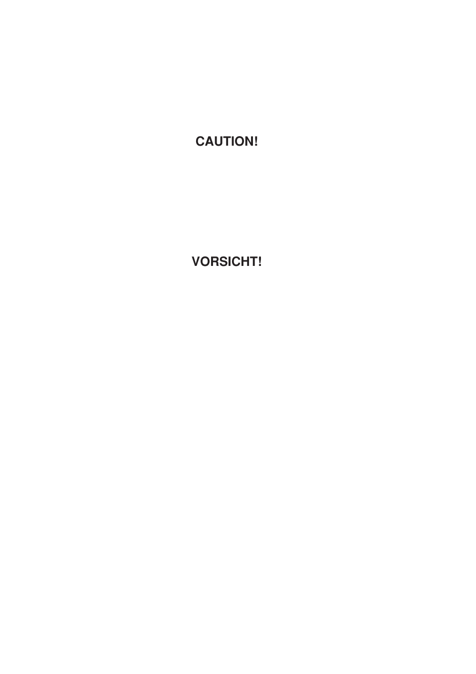 Caution, Vorsicht | TA Triumph-Adler DC 2023 User Manual | Page 89 / 90