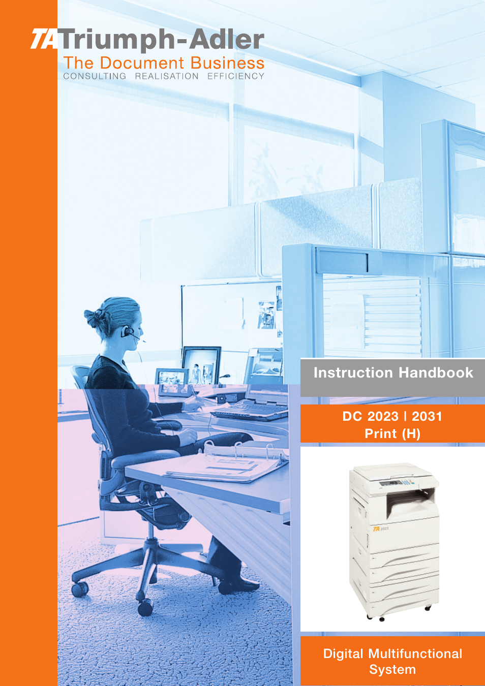 TA Triumph-Adler DC 2023 User Manual | 44 pages