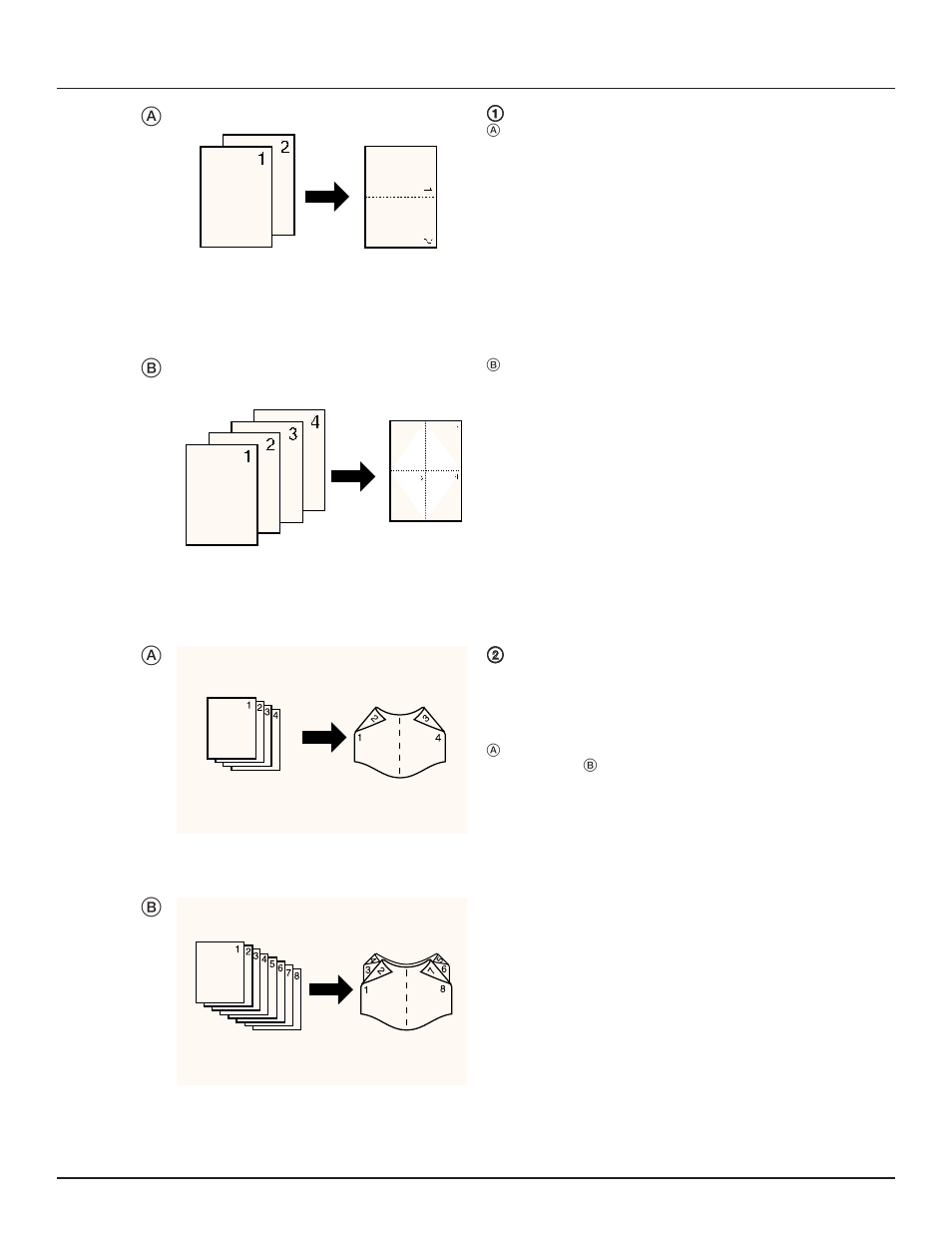 Paper. for more detailed information, refer to, N-up, Prints. for more detailed information, refer to | 2. printer drivers for windows nt 4.0, Ab a b | TA Triumph-Adler DC 2023 User Manual | Page 21 / 44