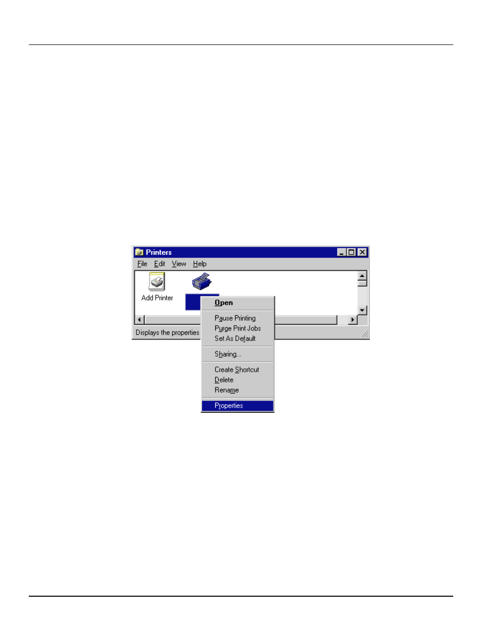 Printer drivers for windows 95, 1 opening the properties dialog box, 1. printer drivers for windows 95 | TA Triumph-Adler DC 2023 User Manual | Page 4 / 44