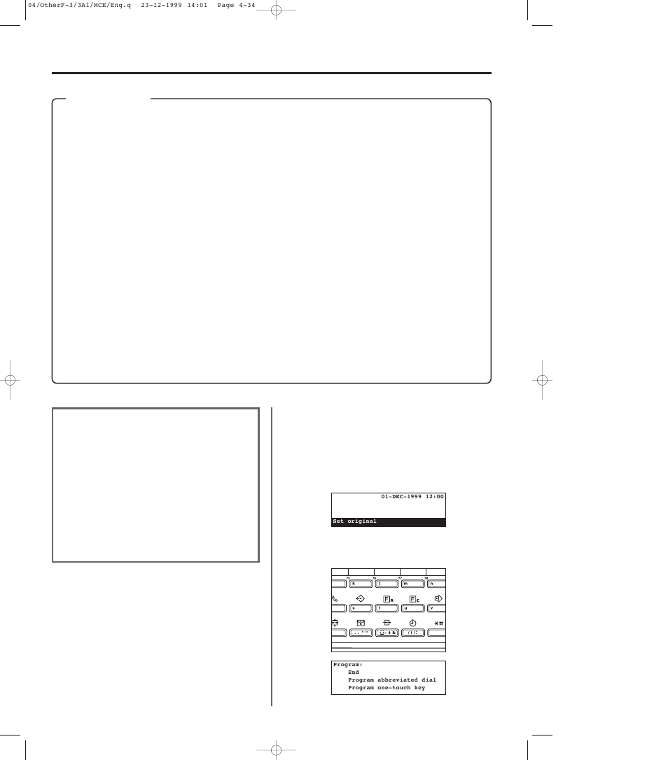 Program keys, 1) registering, Program keys -34 | 1) registering -34 | TA Triumph-Adler DC 2023 User Manual | Page 106 / 167