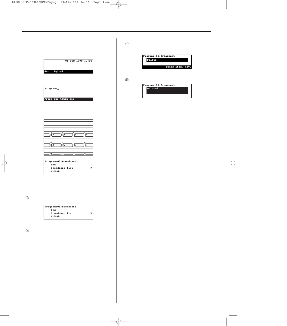 2) modifying and deleting, 2) modifying and deleting -44 | TA Triumph-Adler DC 2023 User Manual | Page 116 / 167