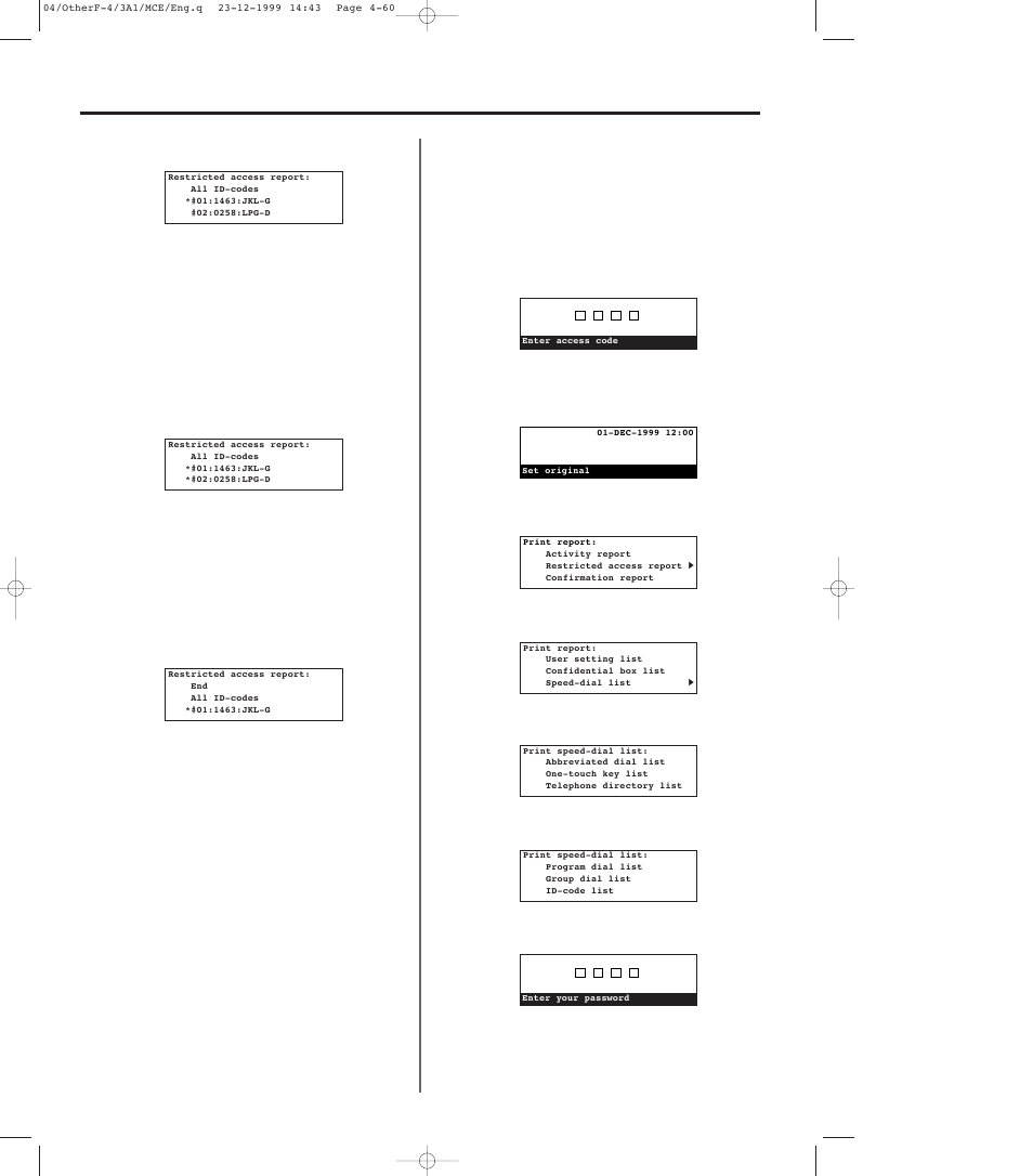 10) printing out an id-code list, 10) printing out an id-code list -60 | TA Triumph-Adler DC 2023 User Manual | Page 132 / 167