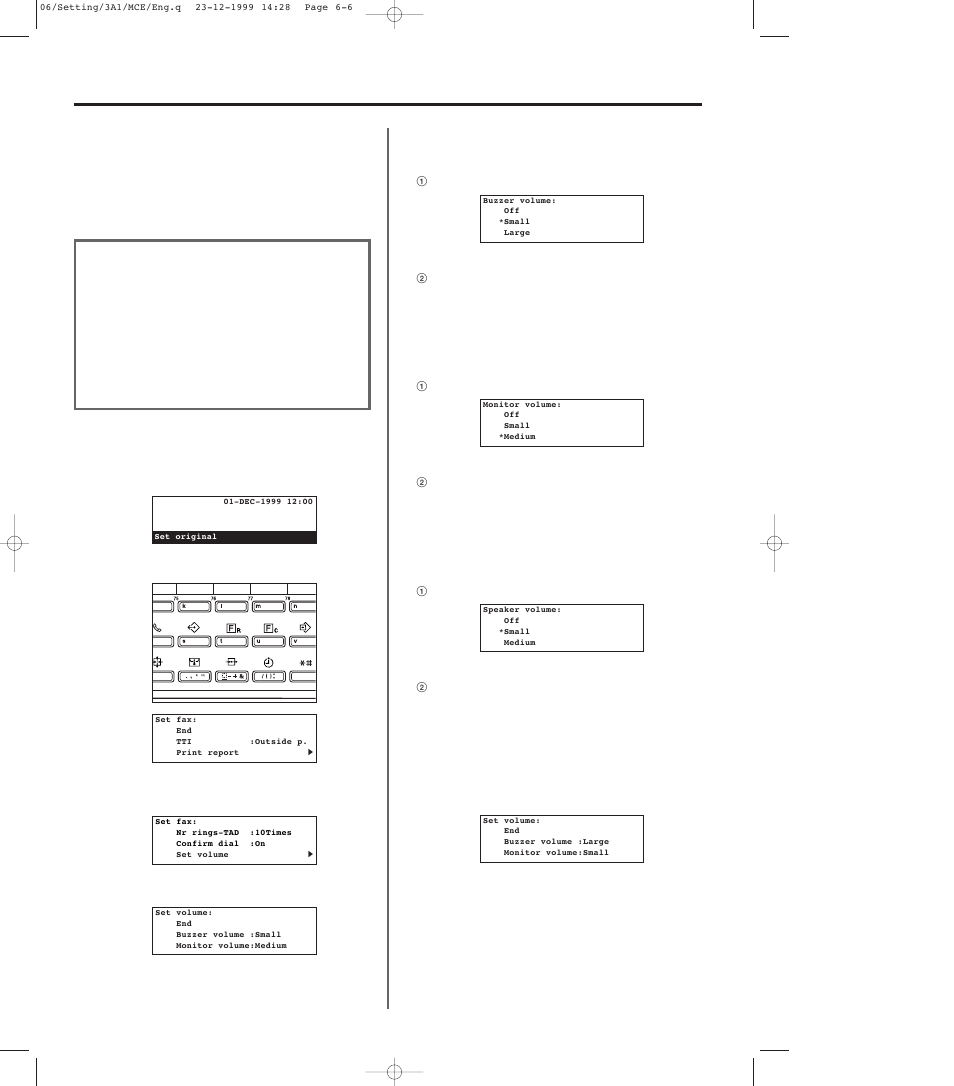 Making volume settings, Making volume settings -6 | TA Triumph-Adler DC 2023 User Manual | Page 142 / 167
