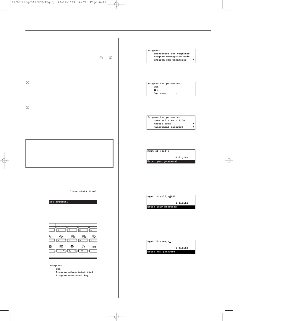 Registering the management password, Registering the management password -11 | TA Triumph-Adler DC 2023 User Manual | Page 147 / 167