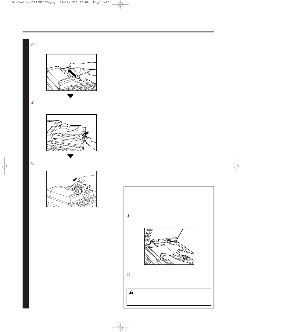 Acceptable documents 3 3, Notes on acceptable documents, Acceptable documents -20 | Notes on acceptable documents -20 | TA Triumph-Adler DC 2023 User Manual | Page 28 / 167