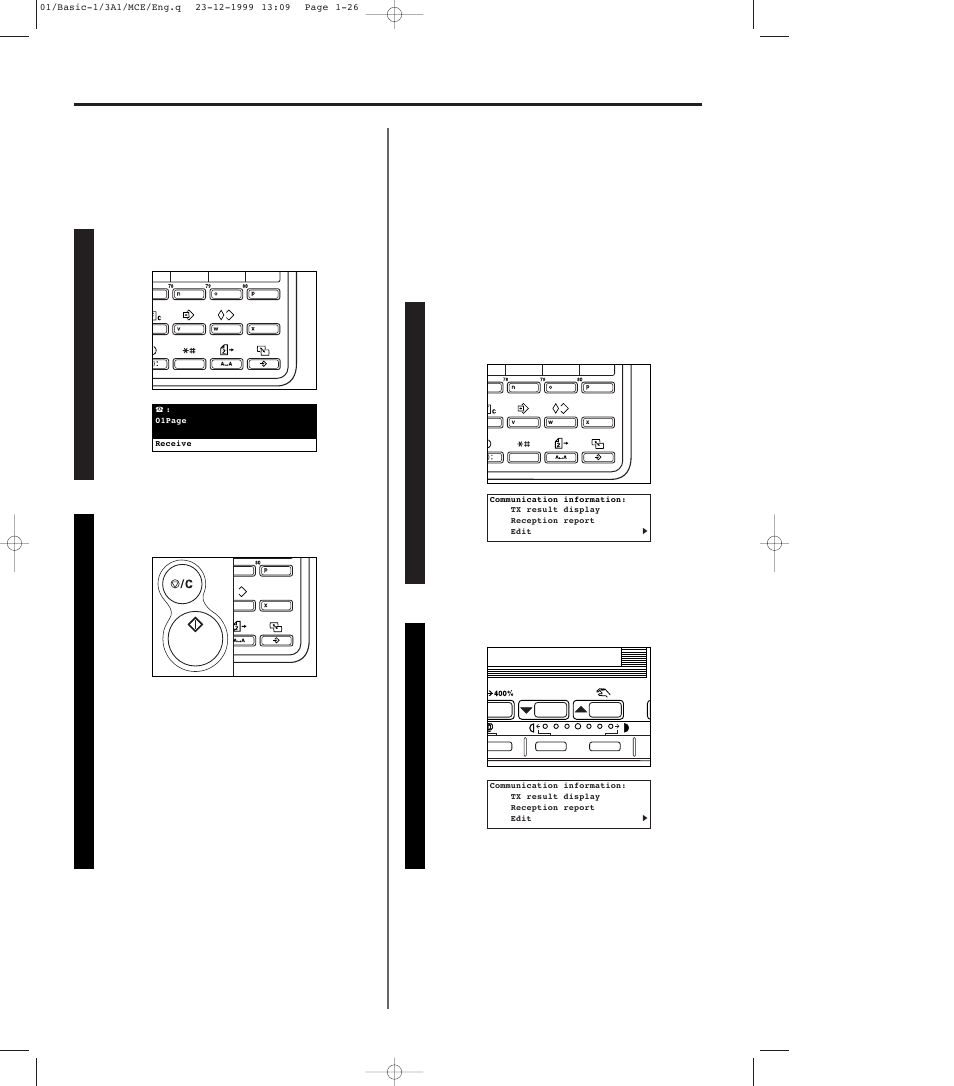 3) cancelling a reception, Communication that is waiting for a start time -26, 164 (3) cancelling a reception | TA Triumph-Adler DC 2023 User Manual | Page 34 / 167