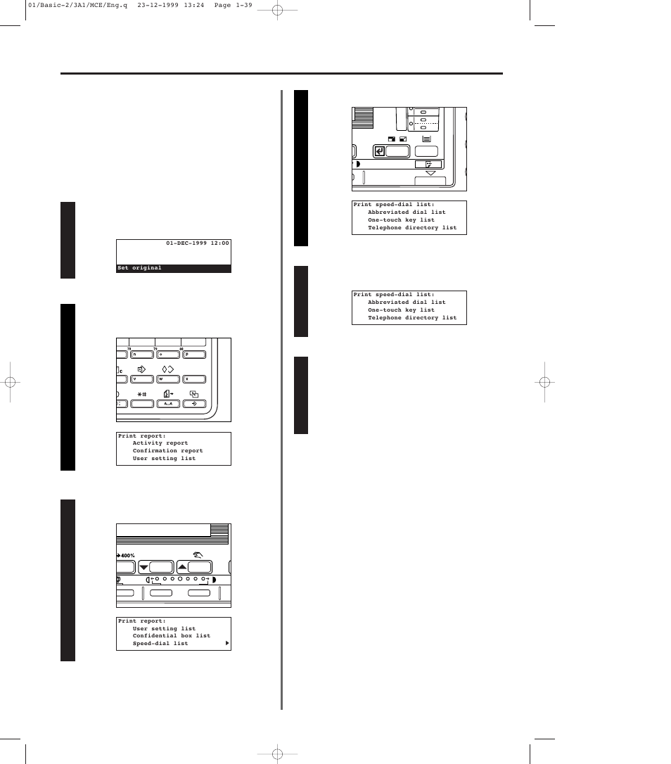 3) printing out a telephone directory list, 3) printing out a telephone directory list -39 | TA Triumph-Adler DC 2023 User Manual | Page 47 / 167