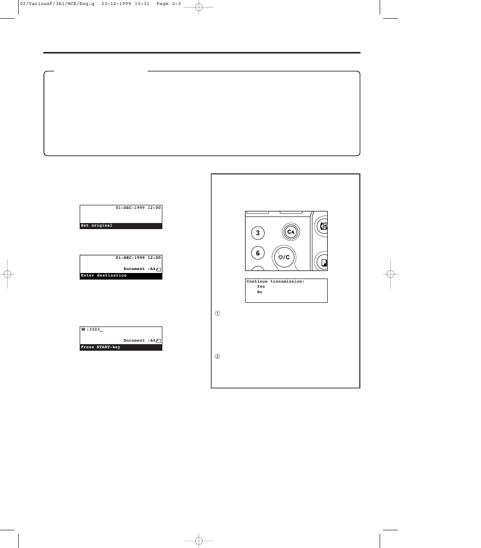 Standby transmission, Standby transmission -3 | TA Triumph-Adler DC 2023 User Manual | Page 51 / 167