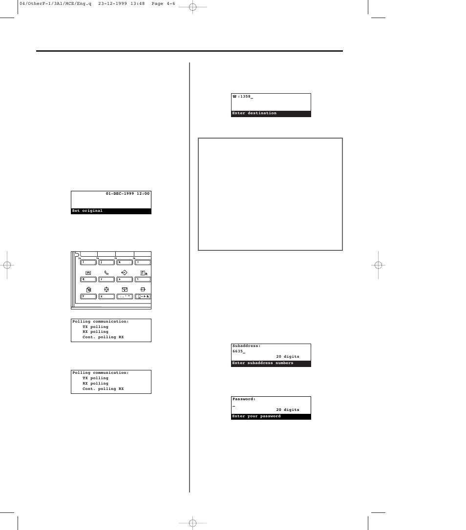 2) polling reception, 2) polling reception -6 | TA Triumph-Adler DC 2023 User Manual | Page 78 / 167
