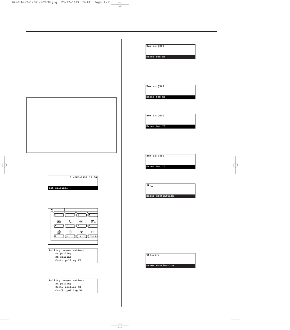 5) confidential polling reception, 5) confidential polling reception -11 | TA Triumph-Adler DC 2023 User Manual | Page 83 / 167