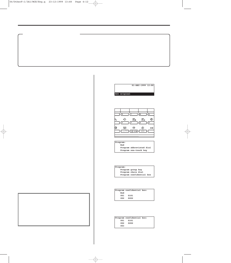 Confidential communication, 1) what is the purpose of a confidential box, 2) registering confidential boxes | Confidential communication -12, 1) what is the purpose of a confidential box? -12, 2) registering confidential boxes -12 | TA Triumph-Adler DC 2023 User Manual | Page 84 / 167