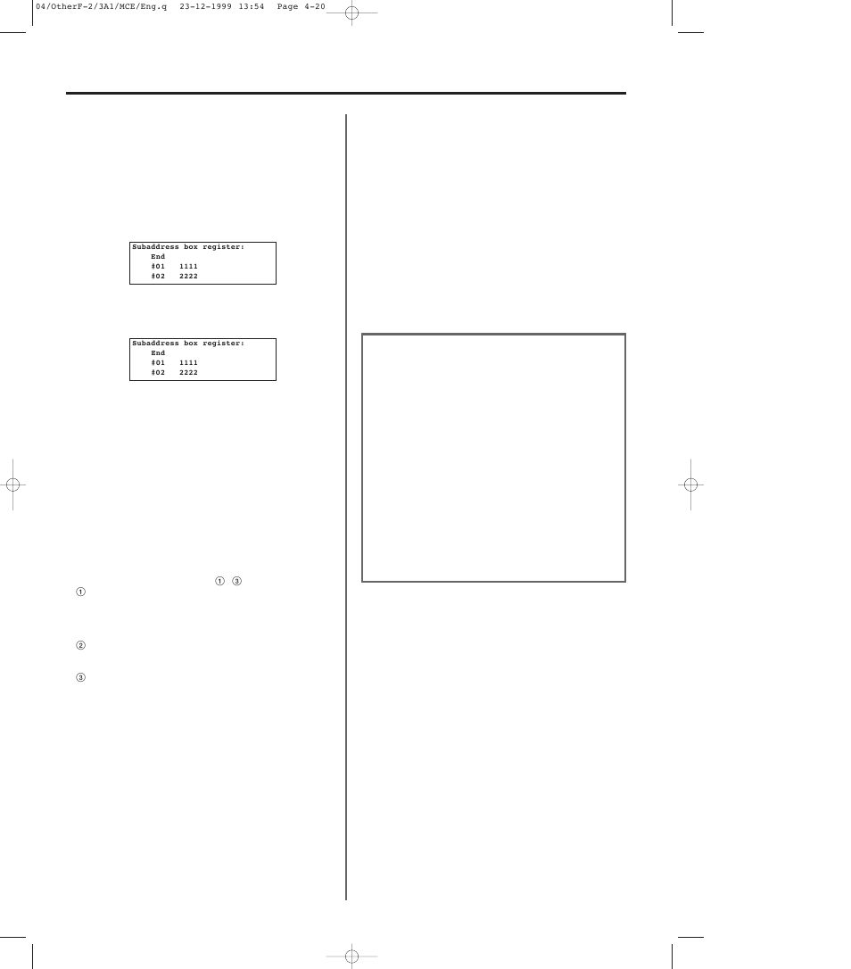 3) modifying and deleting f-code boxes, 4) f-code based confidential communication, 3) modifying and deleting f-code boxes -20 | 4) f-code based confidential communication -20 | TA Triumph-Adler DC 2023 User Manual | Page 92 / 167