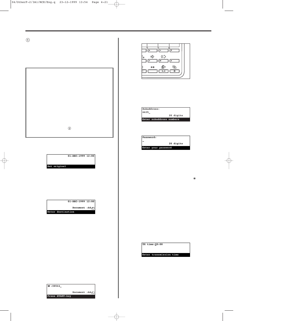 1 f-code based confidential transmission, F-code based confidential transmission -21, 1f-code based confidential transmission | TA Triumph-Adler DC 2023 User Manual | Page 93 / 167