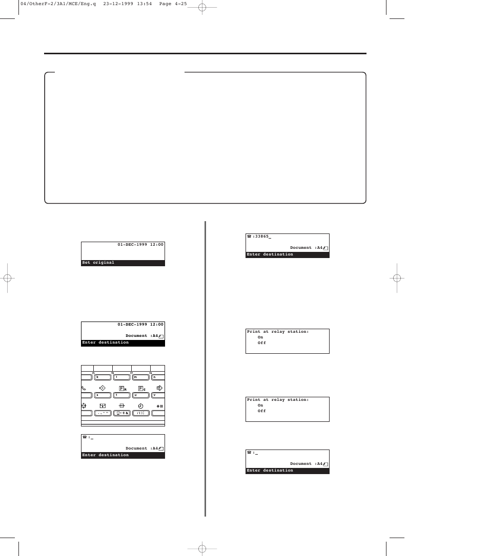 Relay broadcast transmission, Relay broadcast transmission -25 | TA Triumph-Adler DC 2023 User Manual | Page 97 / 167