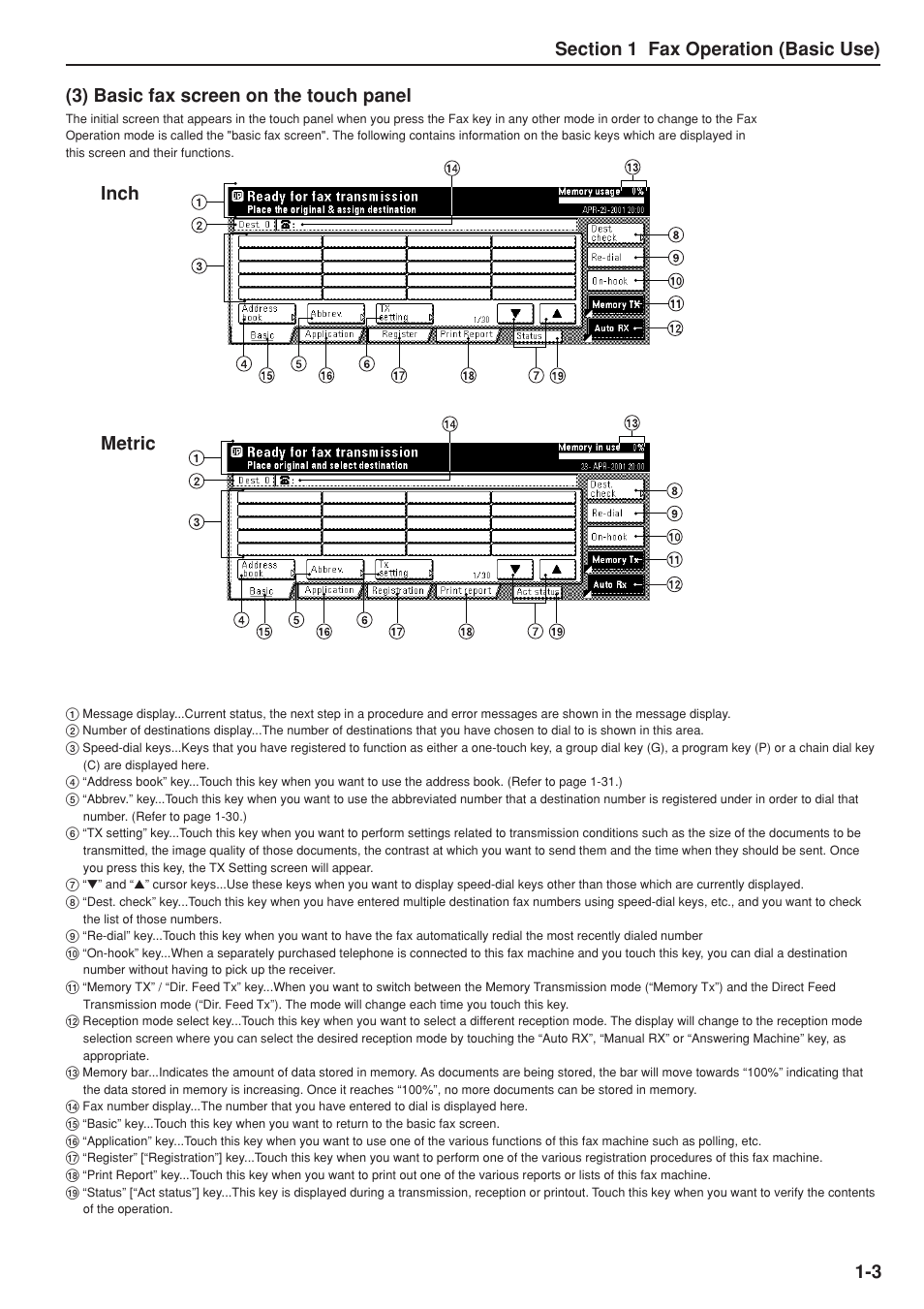 Inch metric | TA Triumph-Adler DC 2025 User Manual | Page 11 / 147