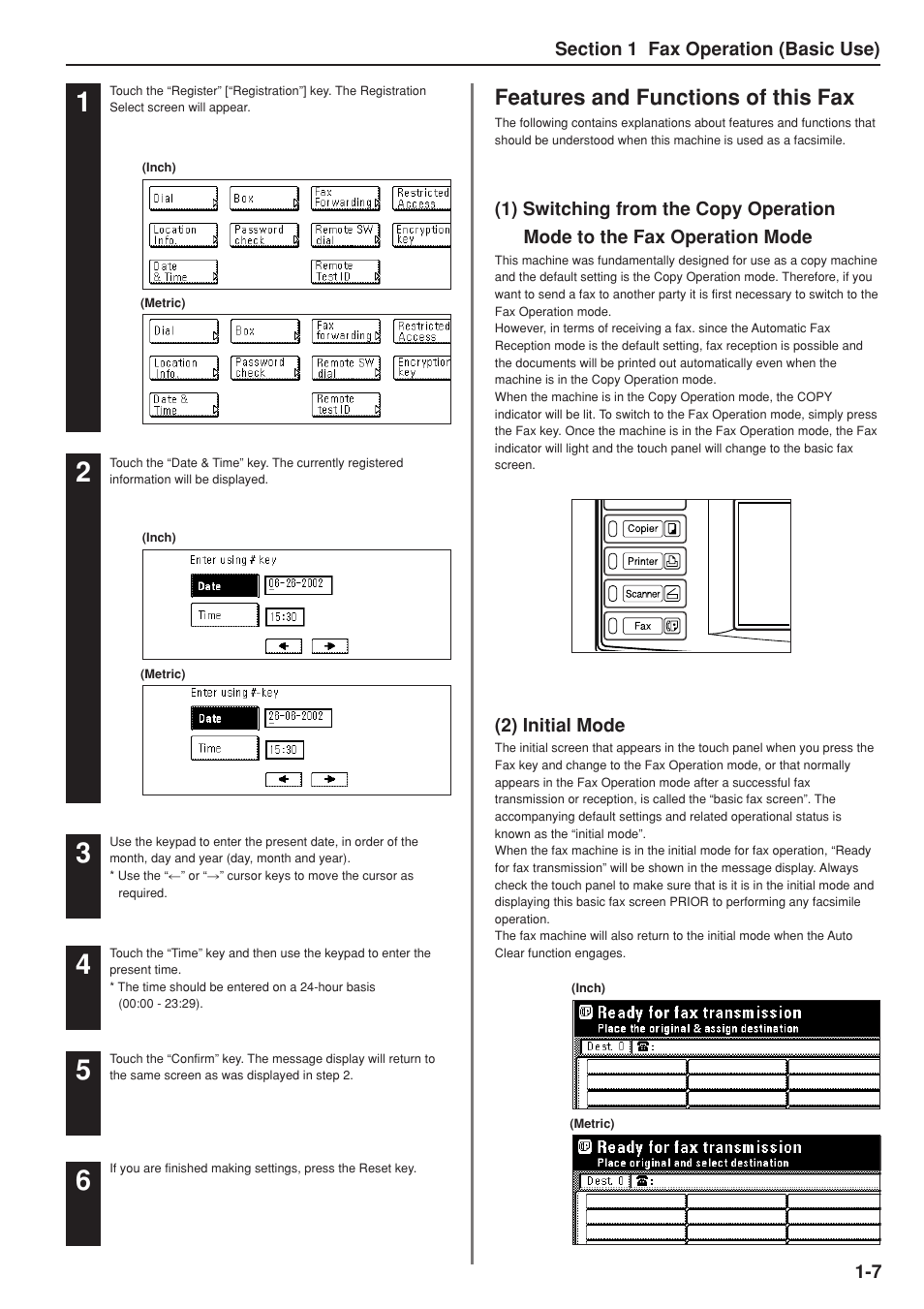 Features and functions of this fax | TA Triumph-Adler DC 2025 User Manual | Page 15 / 147