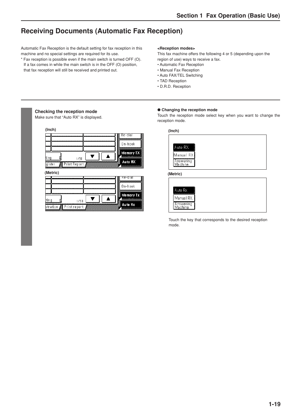 Receiving documents (automatic fax reception) | TA Triumph-Adler DC 2025 User Manual | Page 27 / 147