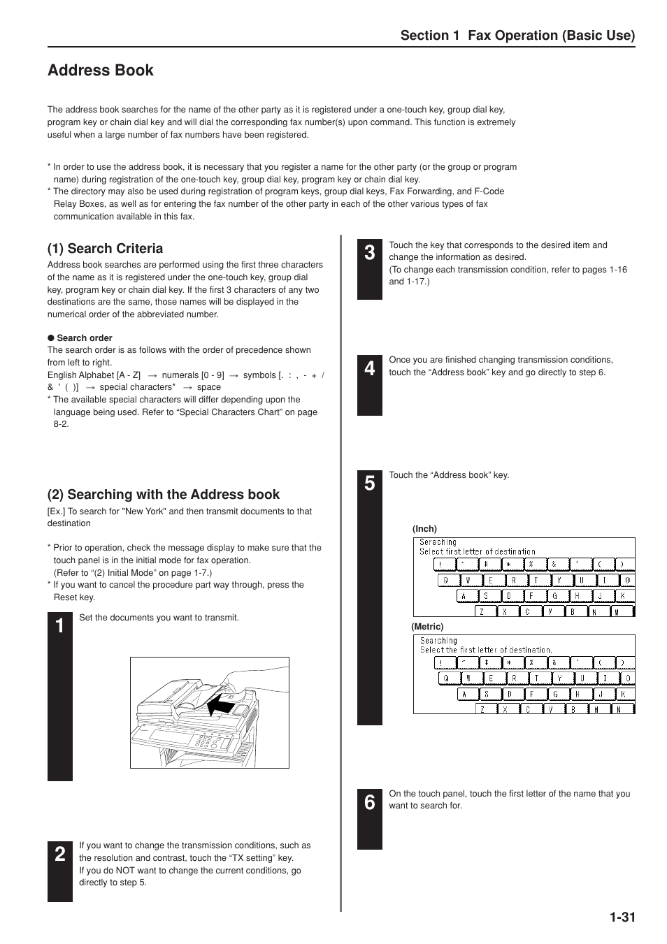 Address book | TA Triumph-Adler DC 2025 User Manual | Page 39 / 147