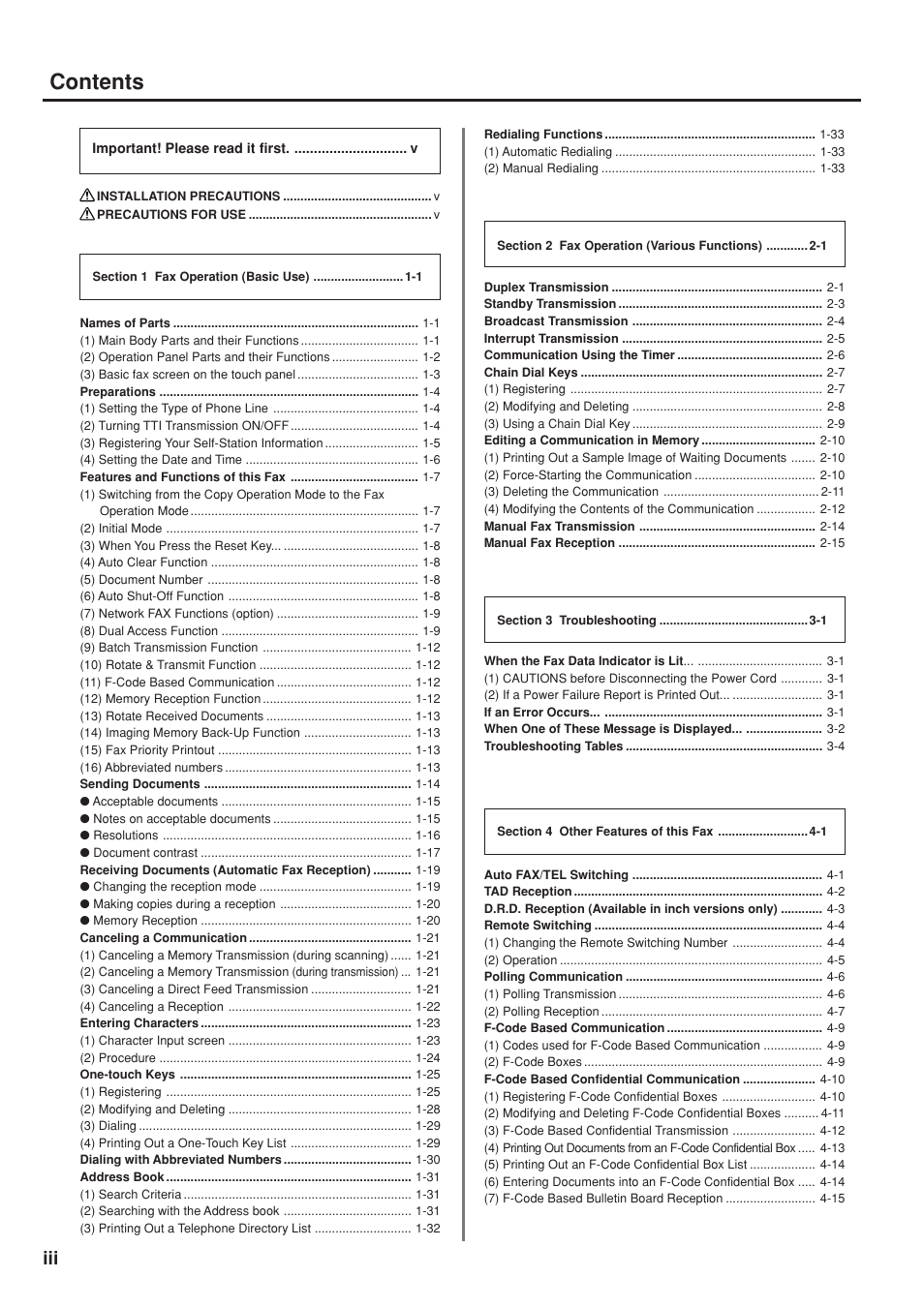 TA Triumph-Adler DC 2025 User Manual | Page 6 / 147
