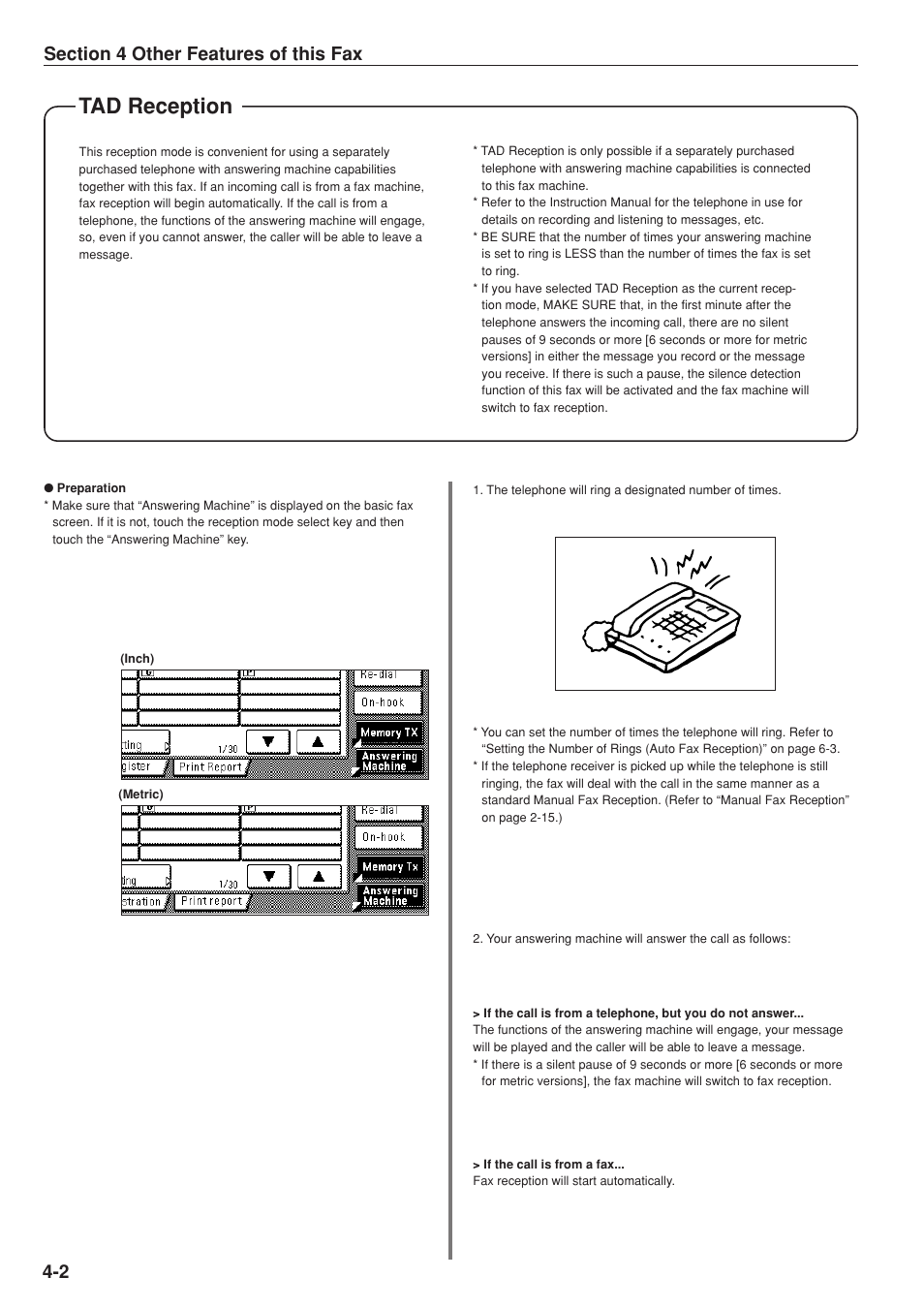 Tad reception | TA Triumph-Adler DC 2025 User Manual | Page 65 / 147