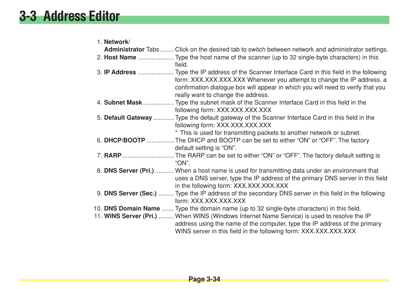 3 address editor | TA Triumph-Adler DC 2025 User Manual | Page 107 / 182
