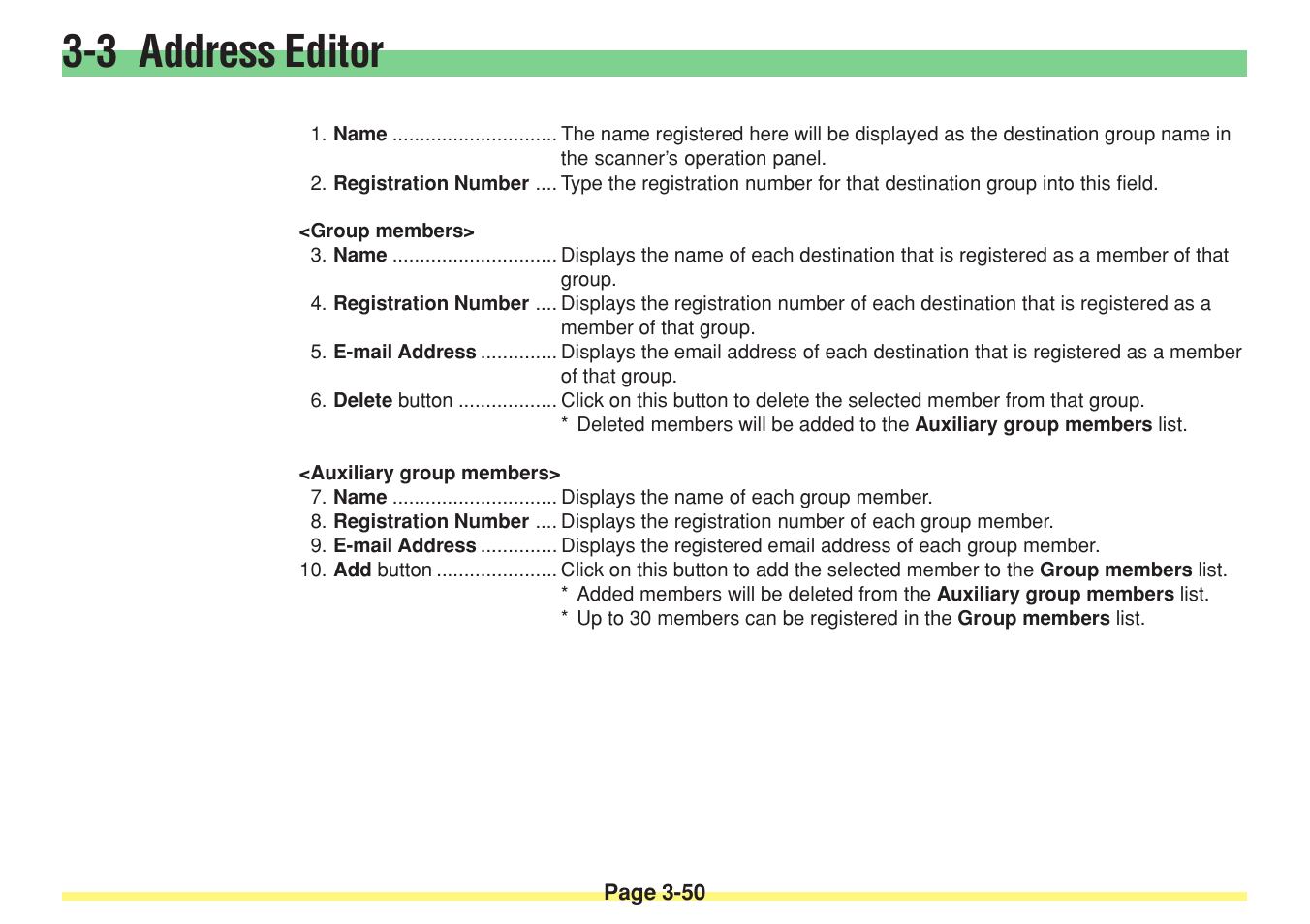 3 address editor | TA Triumph-Adler DC 2025 User Manual | Page 123 / 182