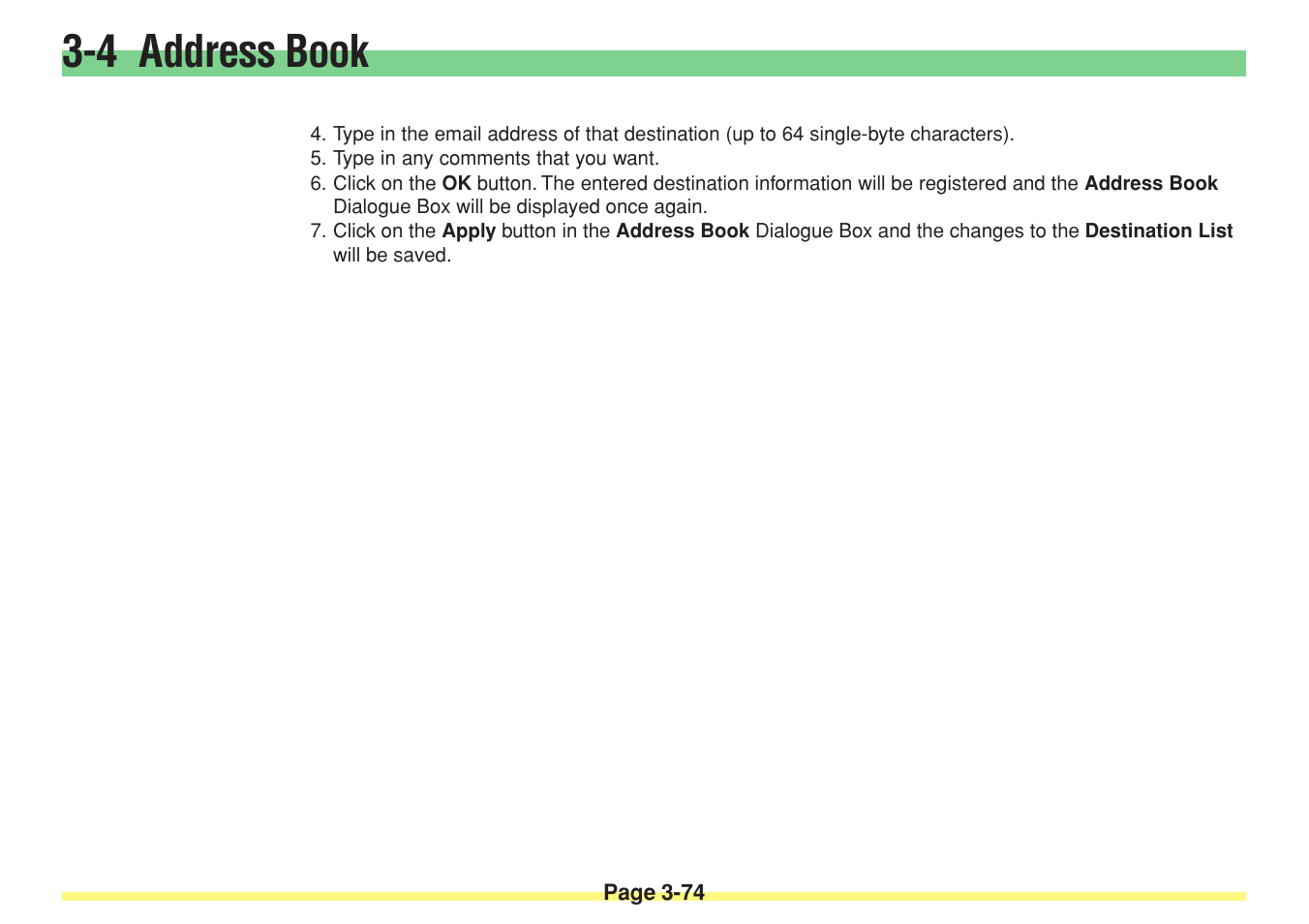 4 address book | TA Triumph-Adler DC 2025 User Manual | Page 147 / 182