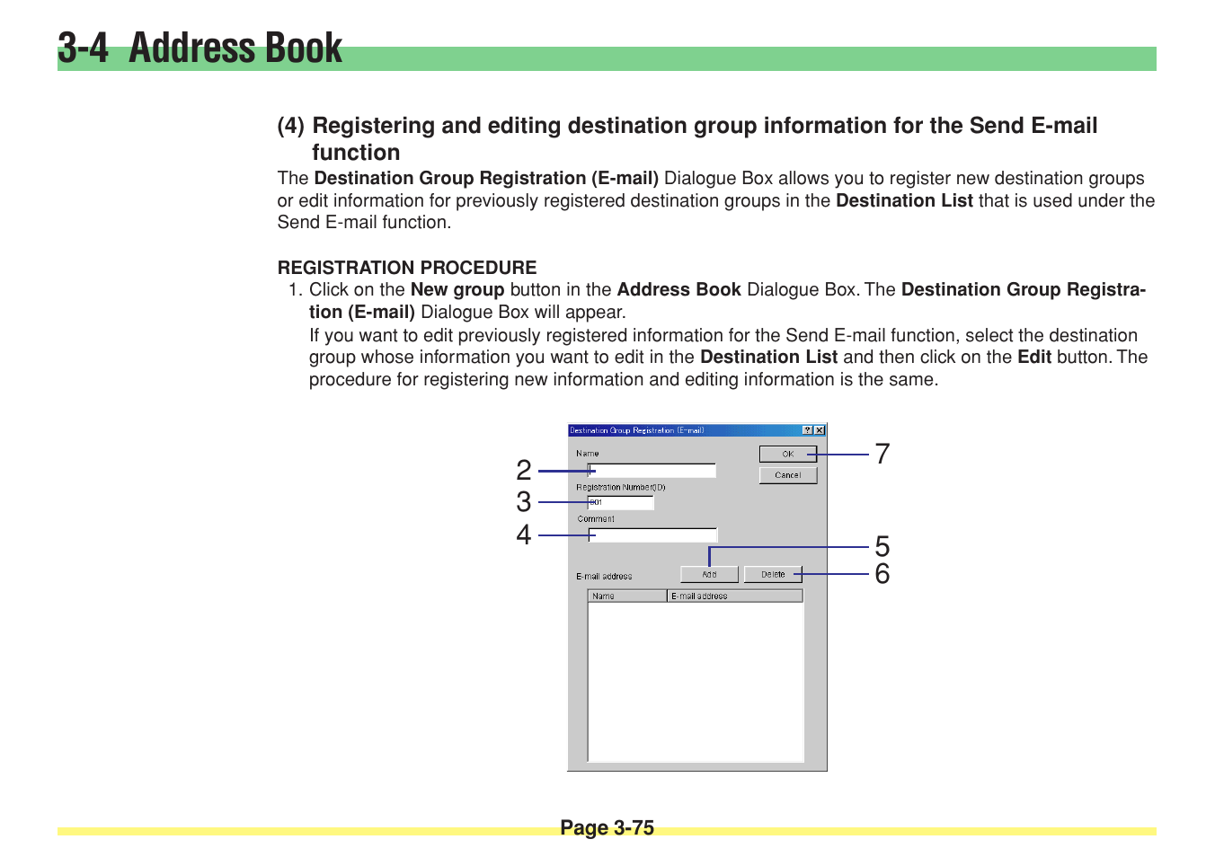 4 address book | TA Triumph-Adler DC 2025 User Manual | Page 148 / 182