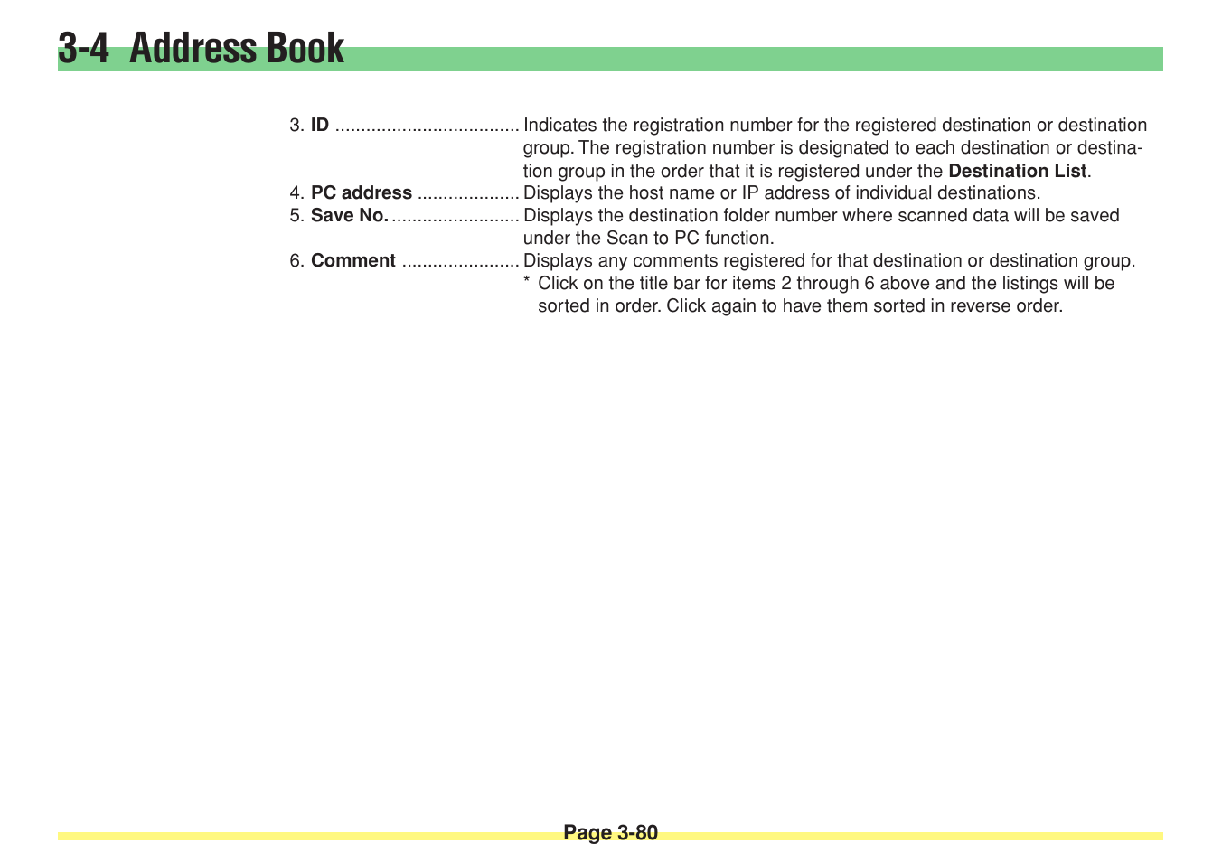 4 address book | TA Triumph-Adler DC 2025 User Manual | Page 153 / 182