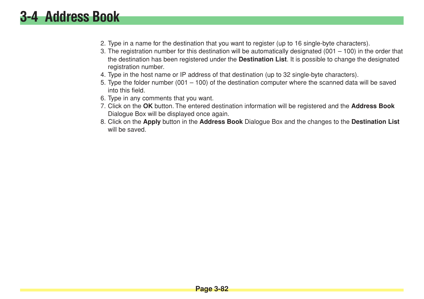 4 address book | TA Triumph-Adler DC 2025 User Manual | Page 155 / 182