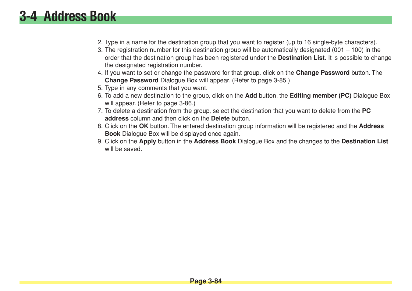 4 address book | TA Triumph-Adler DC 2025 User Manual | Page 157 / 182