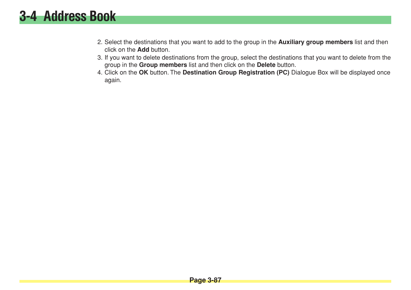 4 address book | TA Triumph-Adler DC 2025 User Manual | Page 160 / 182