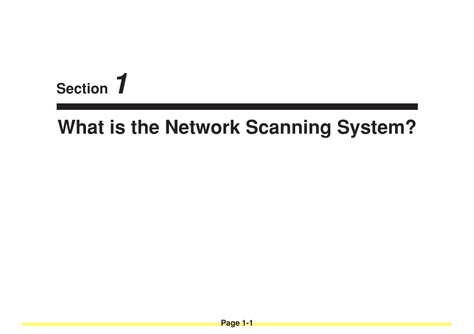 Section 1 what is the network scanning system, What is the network scanning system? -1 | TA Triumph-Adler DC 2025 User Manual | Page 18 / 182