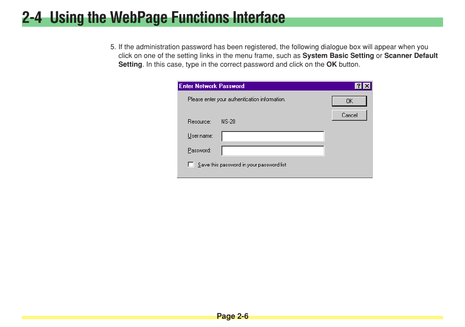4 using the webpage functions interface | TA Triumph-Adler DC 2025 User Manual | Page 42 / 182