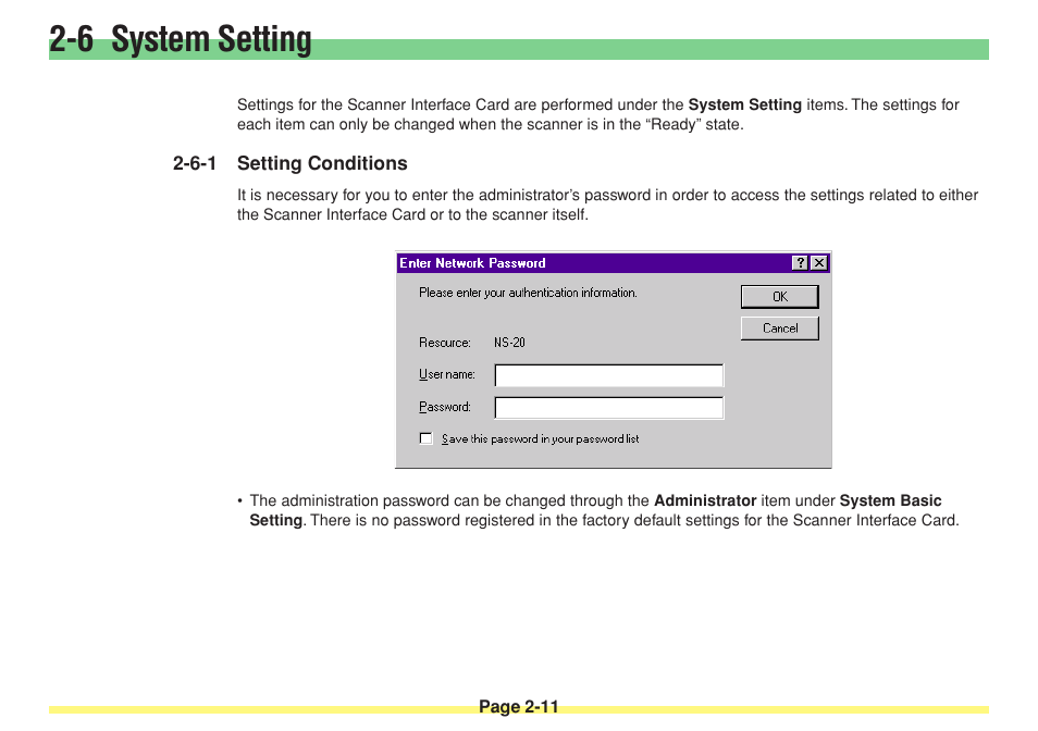 6 system setting, 6-1 setting conditions, 6 system setting -11 | Setting conditions -11 | TA Triumph-Adler DC 2025 User Manual | Page 47 / 182